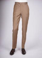 Mid-Slim Trousers in Micro Pattern - HerrWidman -