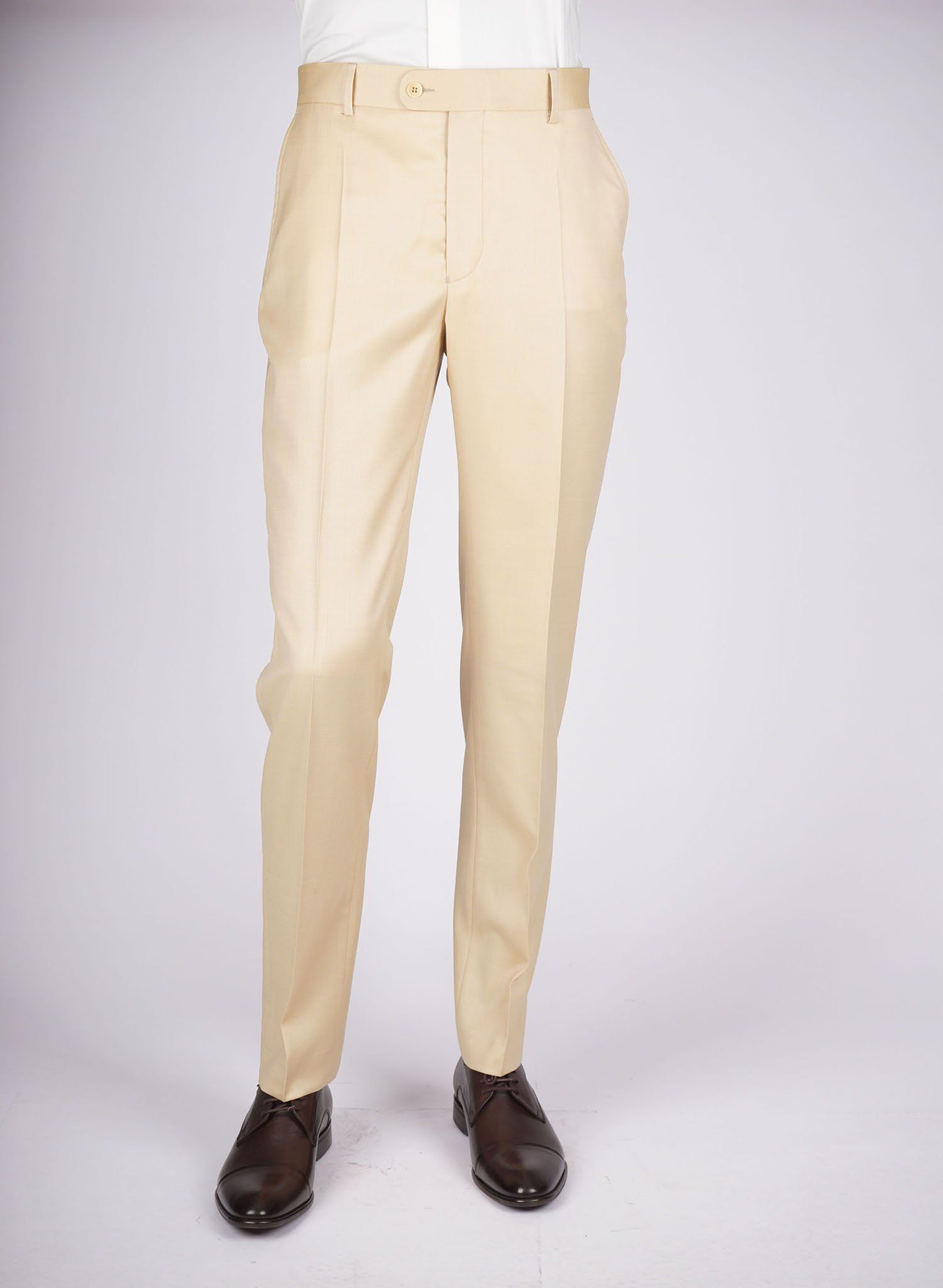 Mid-Slim Trousers in Micro Pattern - HerrWidman -