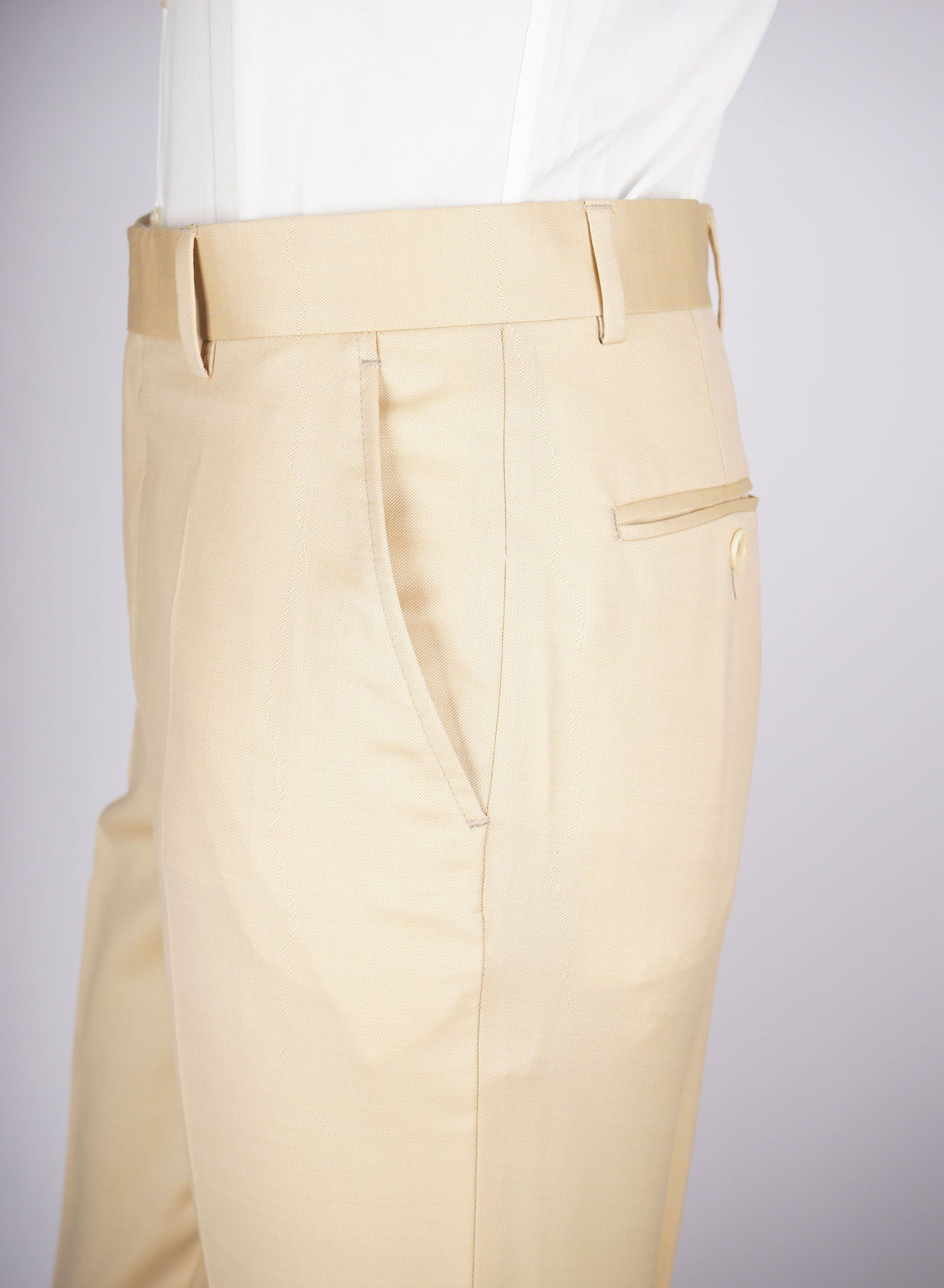 Mid-Slim Trousers in Micro Pattern - HerrWidman -