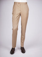 Mid-Slim Trousers in Micro Pattern - HerrWidman -