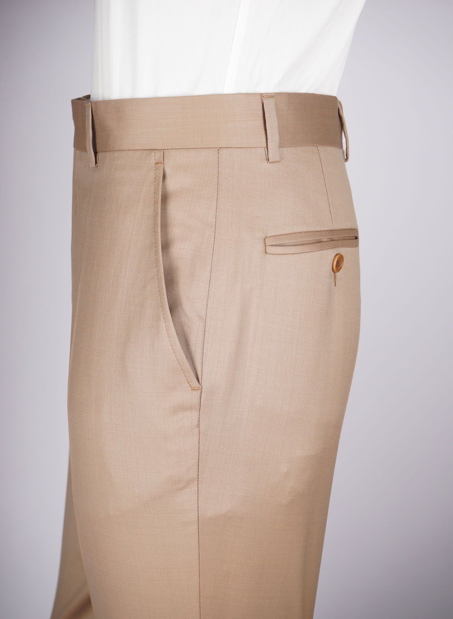 Mid-Slim Trousers in Micro Pattern - HerrWidman -
