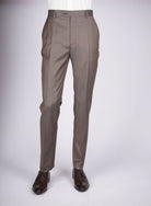 Mid-Slim Trousers in Micro Pattern - HerrWidman -