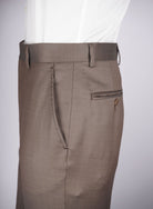 Mid-Slim Trousers in Micro Pattern - HerrWidman -