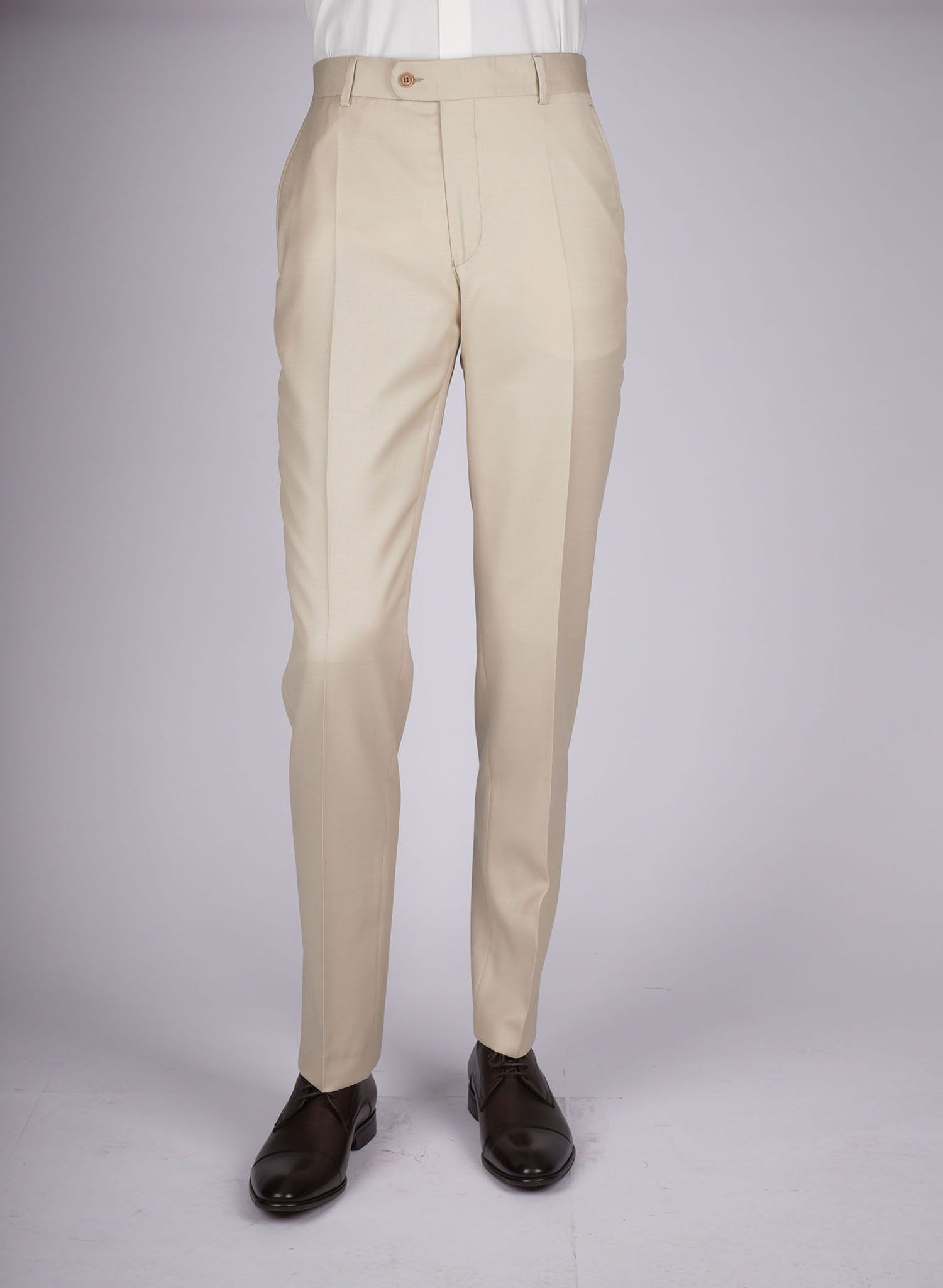Mid-Slim Trousers in Micro Pattern - HerrWidman -