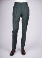 Mid-Slim Trousers in Micro Pattern - HerrWidman -