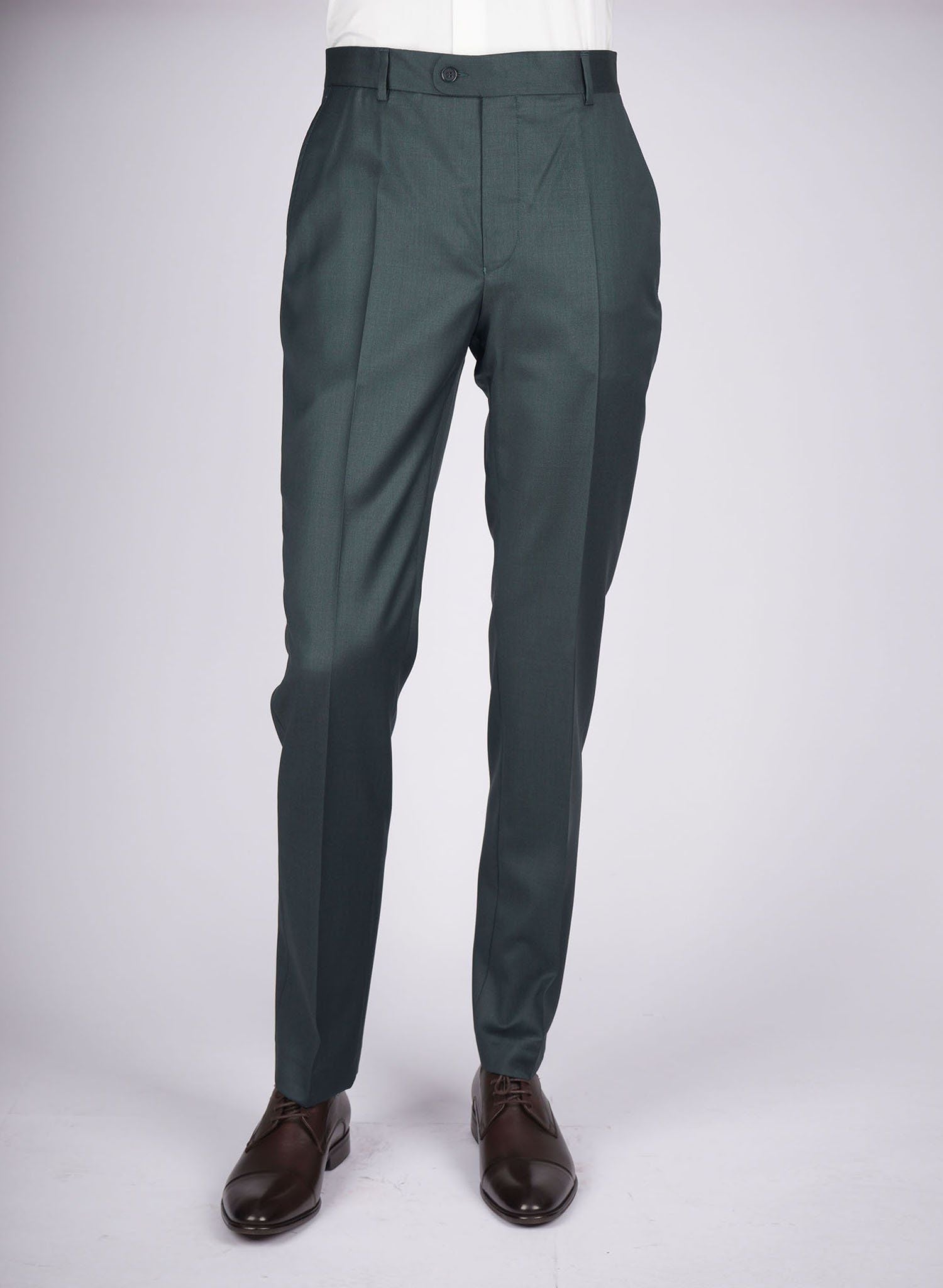 Mid-Slim Trousers in Micro Pattern - HerrWidman -