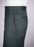 Mid-Slim Trousers in Micro Pattern - HerrWidman -