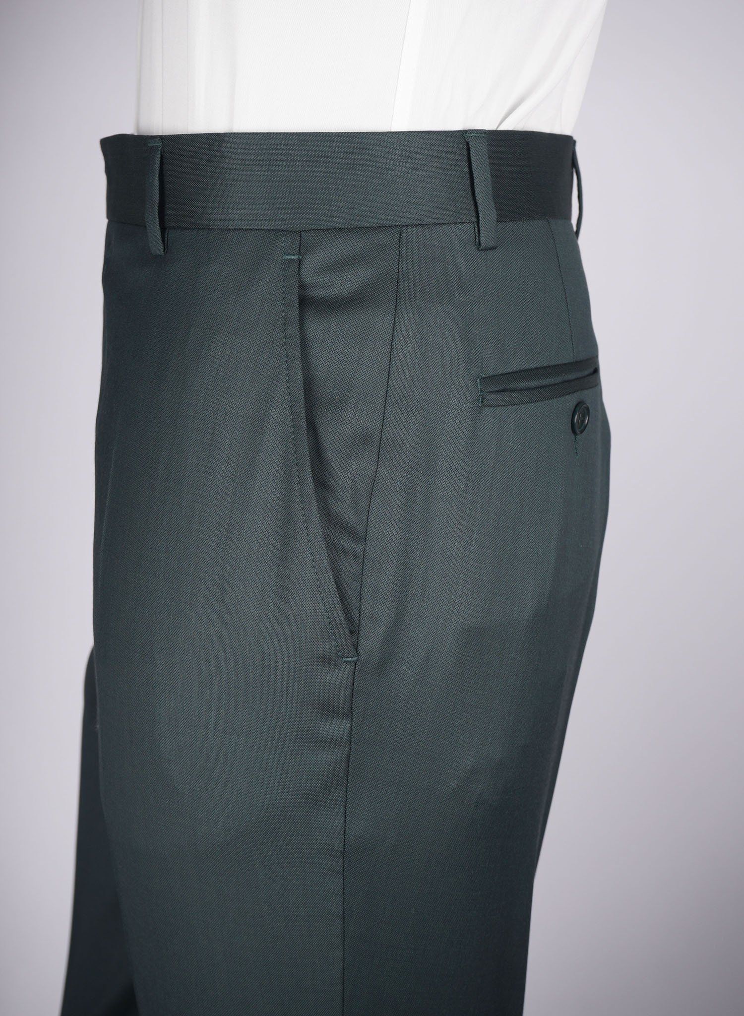 Mid-Slim Trousers in Micro Pattern - HerrWidman -