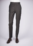Mid-Slim Trousers in Micro Pattern - HerrWidman -