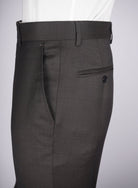 Mid-Slim Trousers in Micro Pattern - HerrWidman -