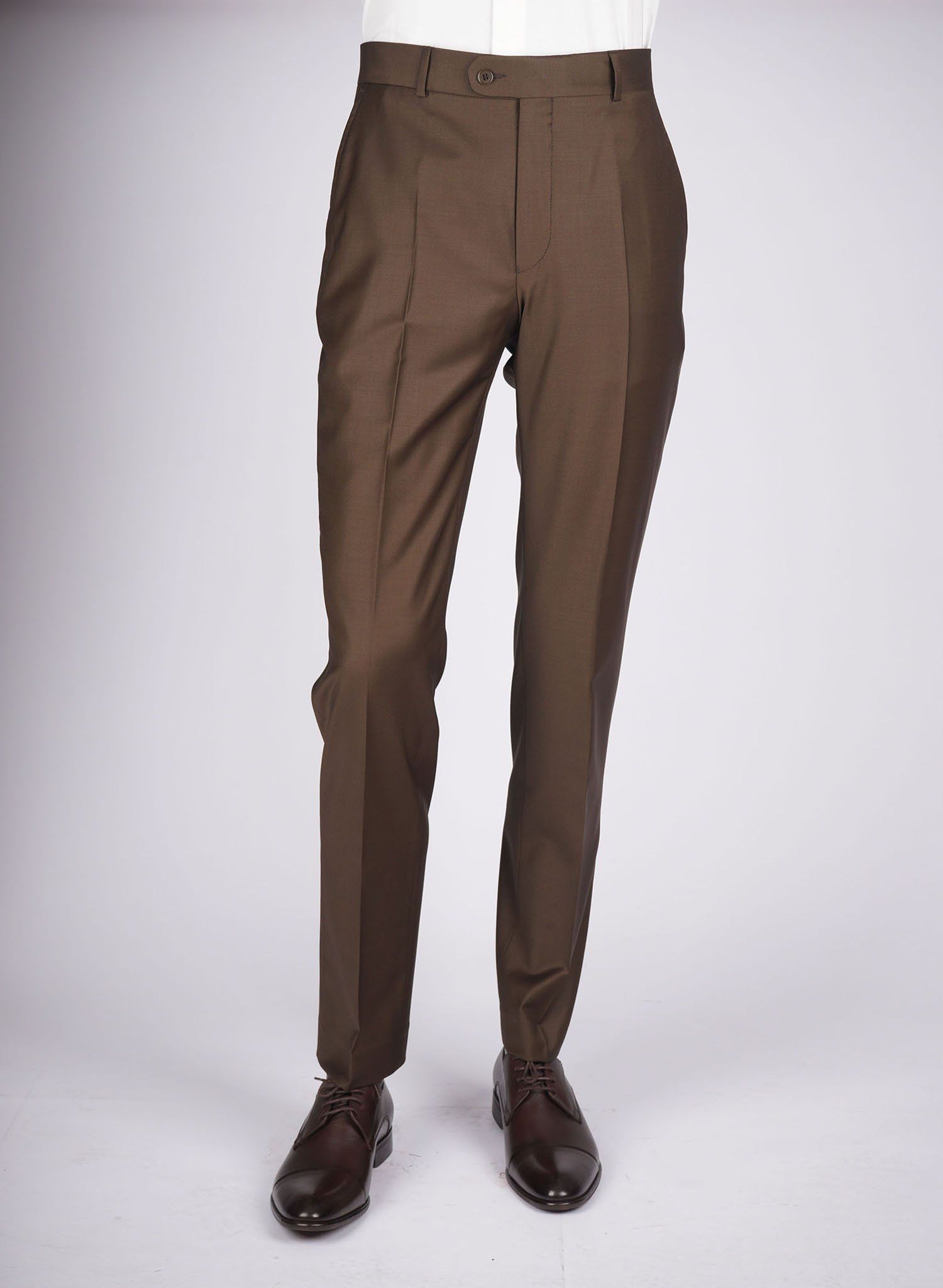 Mid-Slim Plain Trousers - HerrWidman -