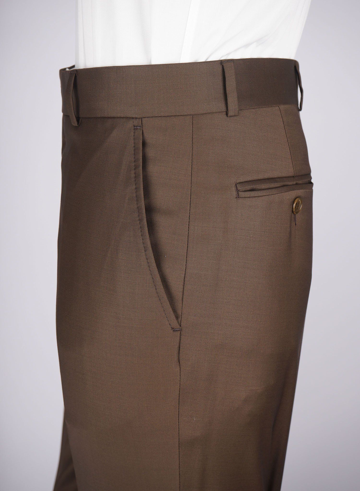 Mid-Slim Plain Trousers - HerrWidman -