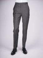 Mid-Slim Trousers with Macro Pattern - HerrWidman -