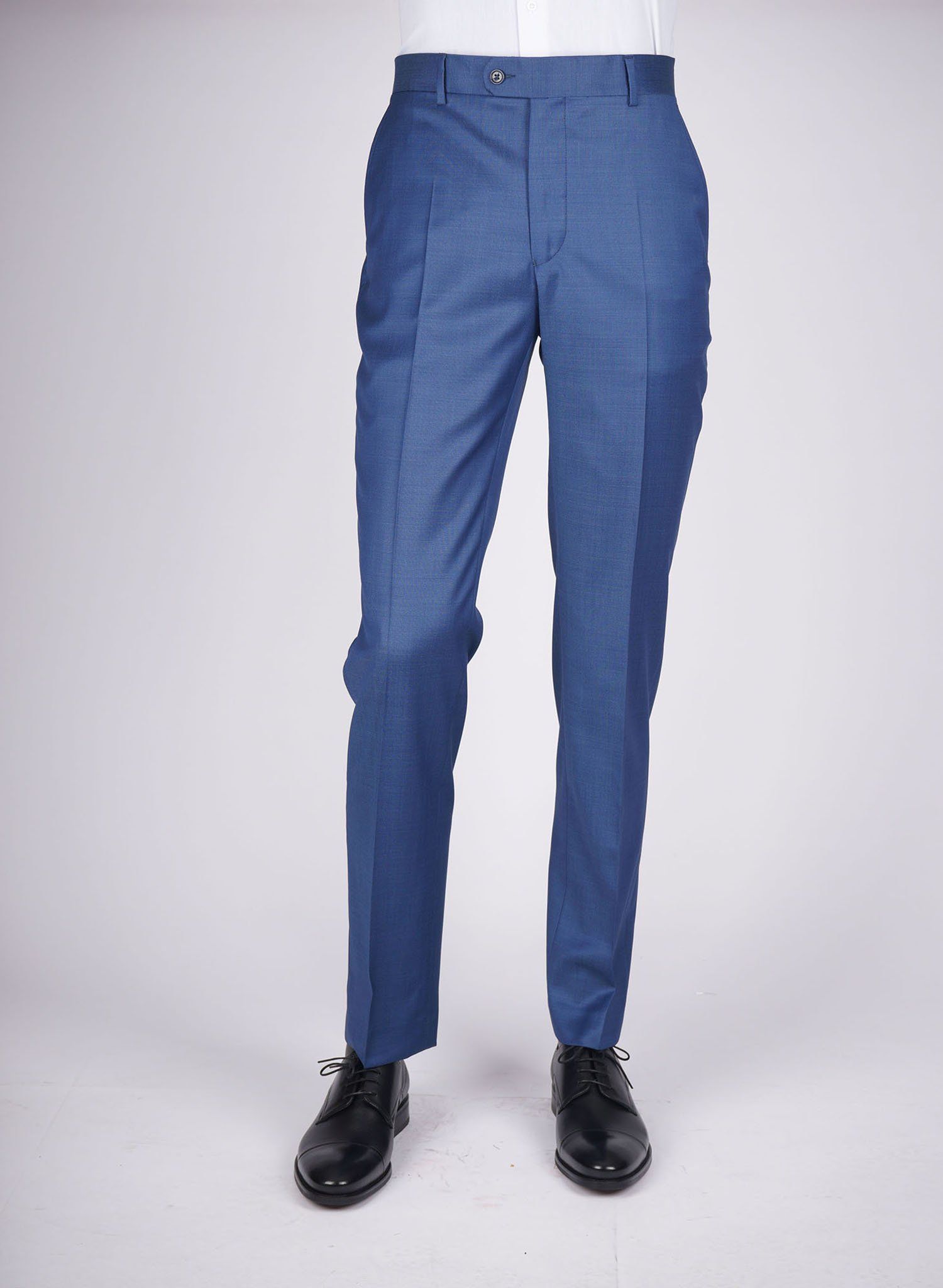 Mid-Slim Trousers in Micro Pattern - HerrWidman -