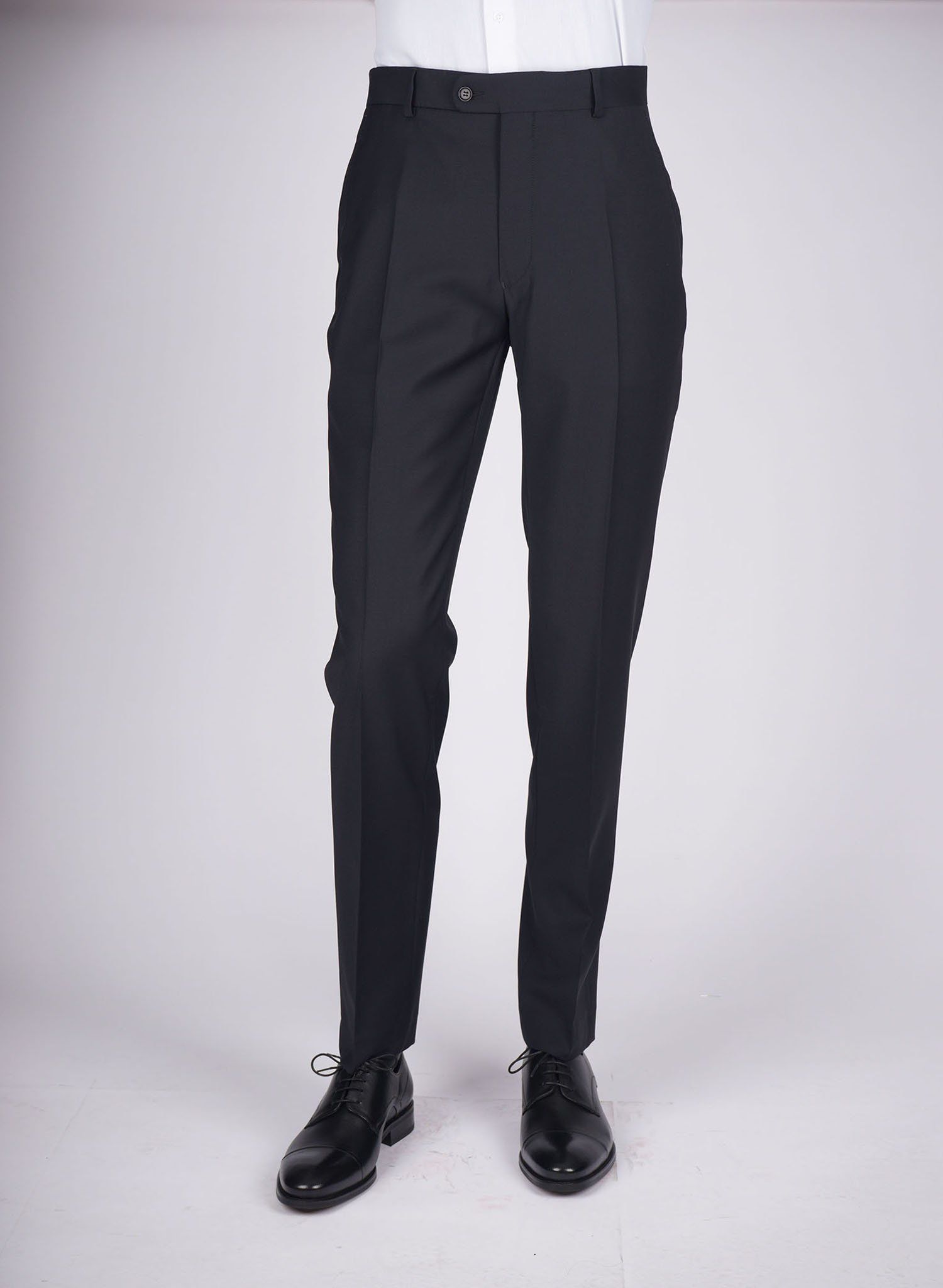 Mid-Slim Plain Trousers - HerrWidman -