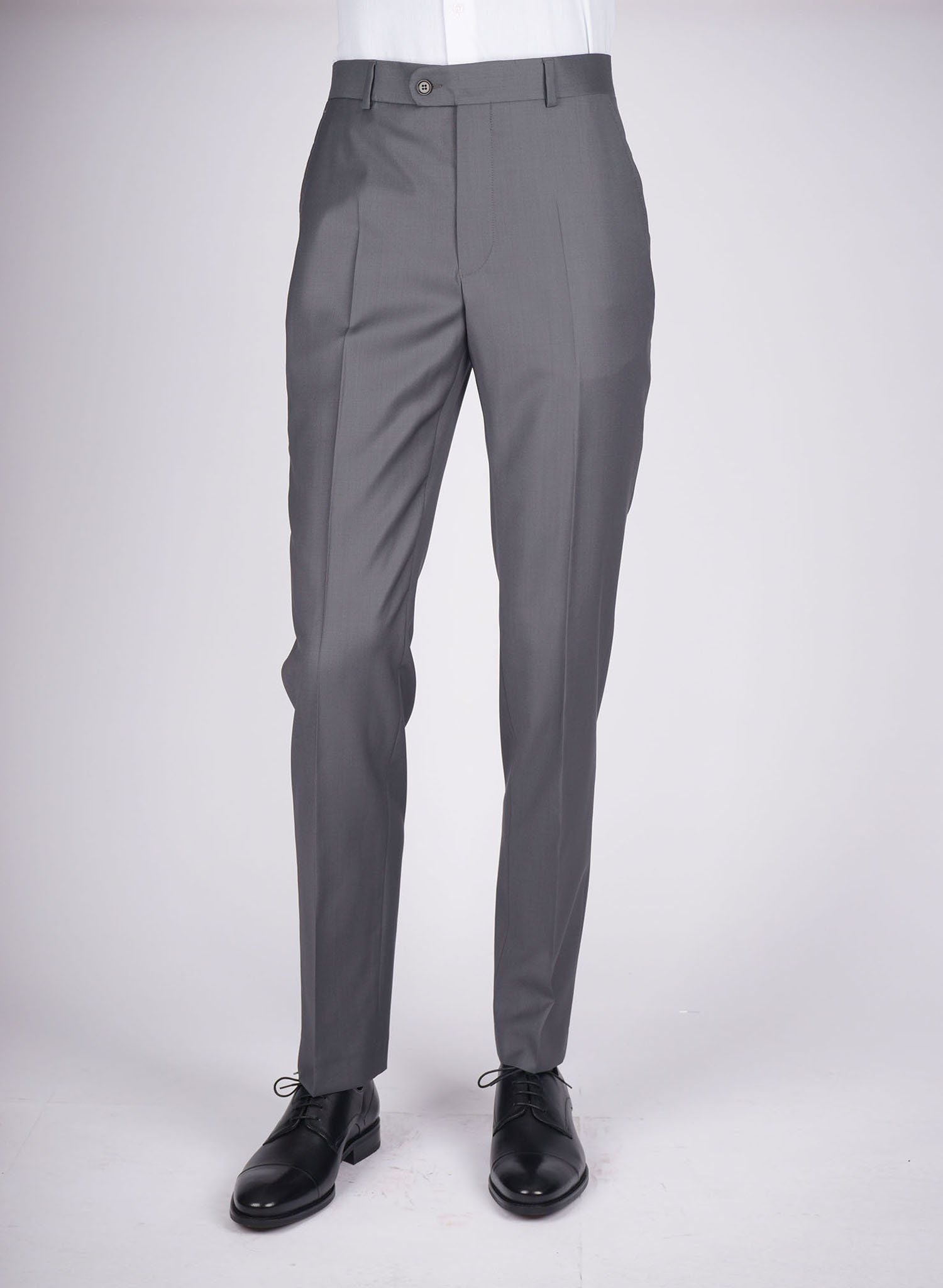 Mid-Slim Plain Trousers - HerrWidman -
