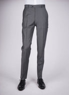 Mid-Slim Plain Trousers - HerrWidman -