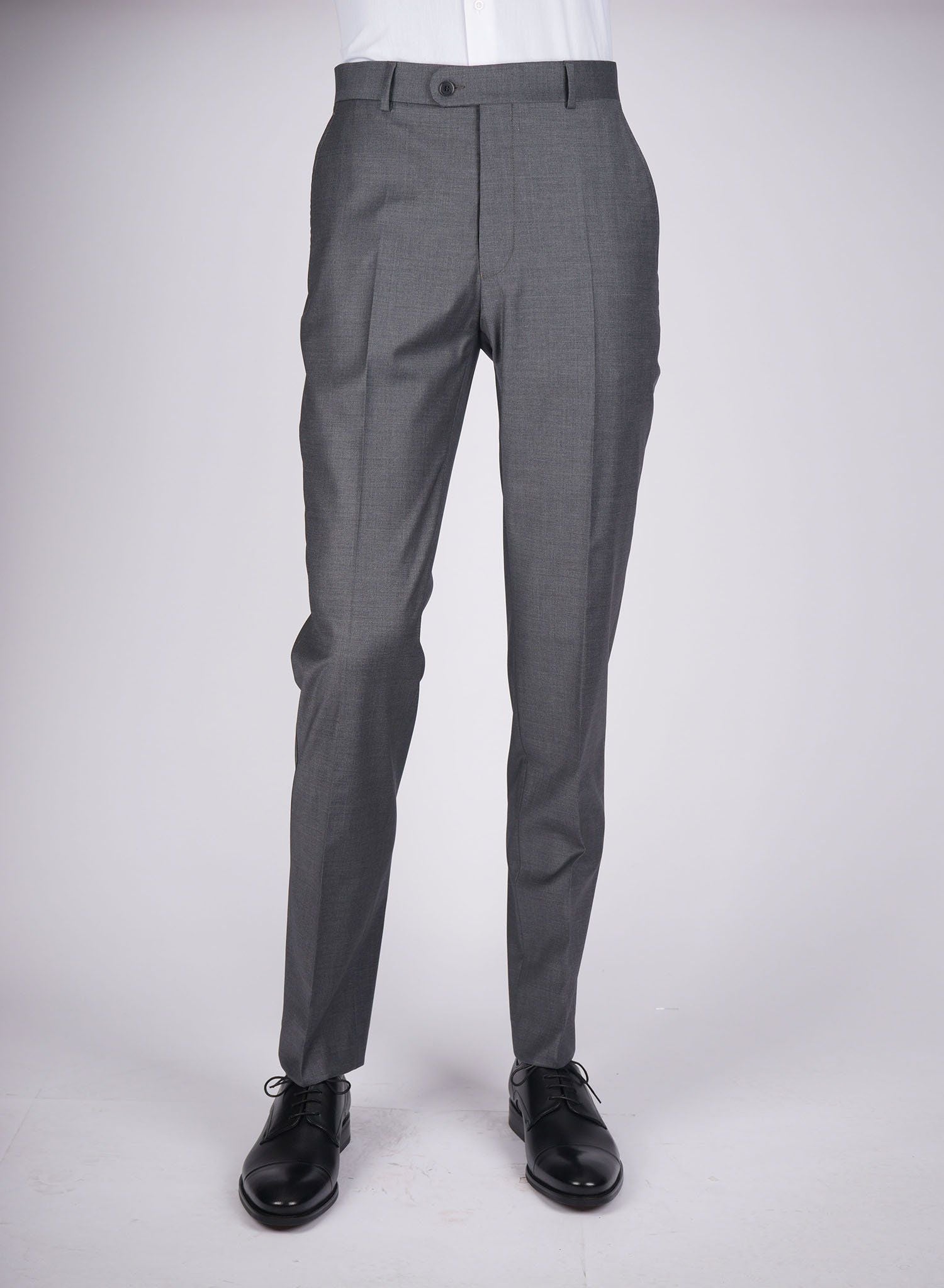 Mid-Slim Plain Trousers - HerrWidman -