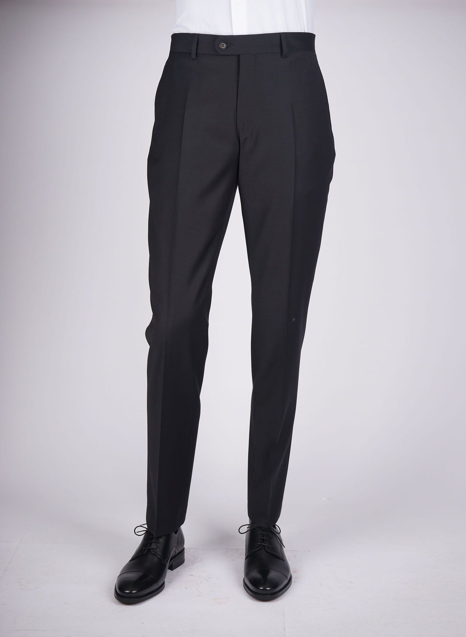 Mid-Slim Plain Trousers - HerrWidman -