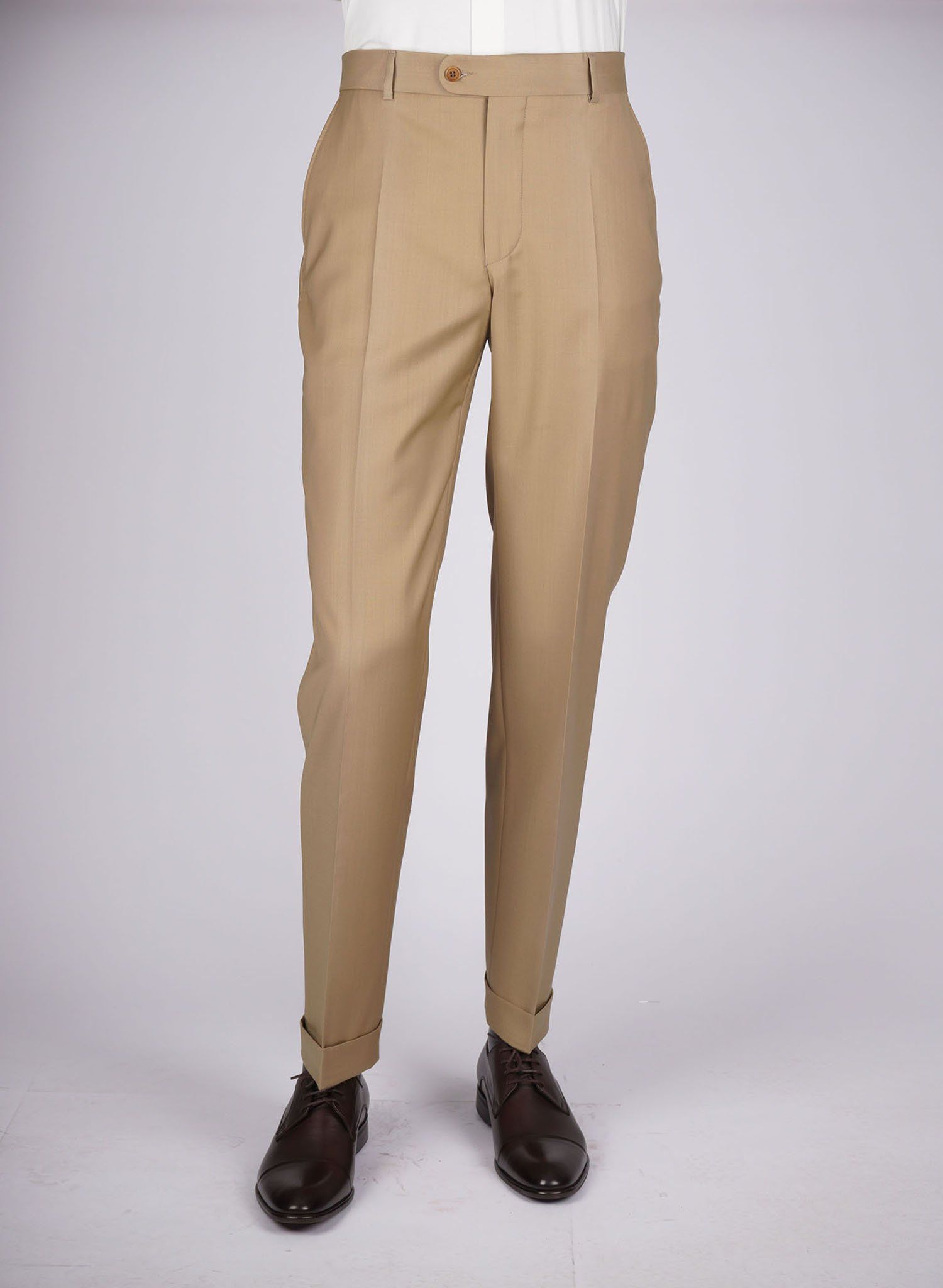 Mid-Slim Plain Trousers - HerrWidman -