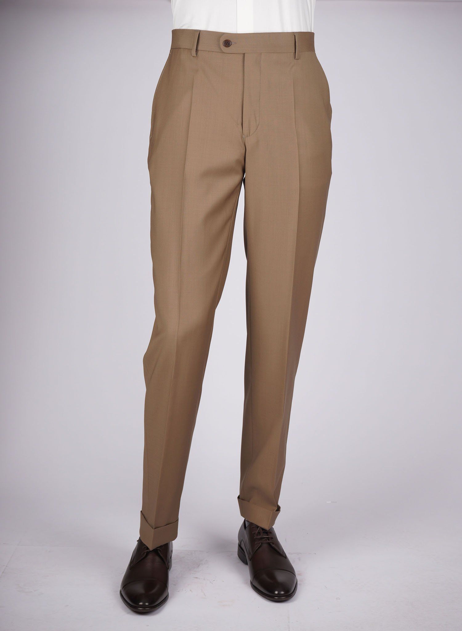 Mid-Slim Plain Trousers - HerrWidman -