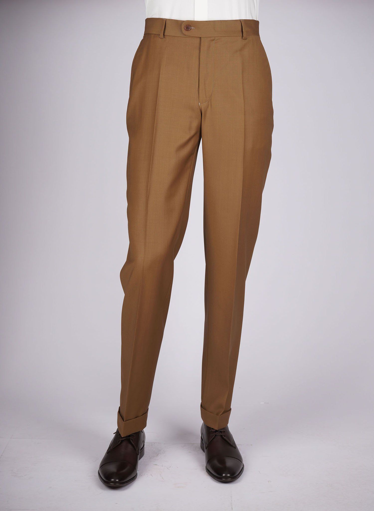 Mid-Slim Plain Trousers - HerrWidman -
