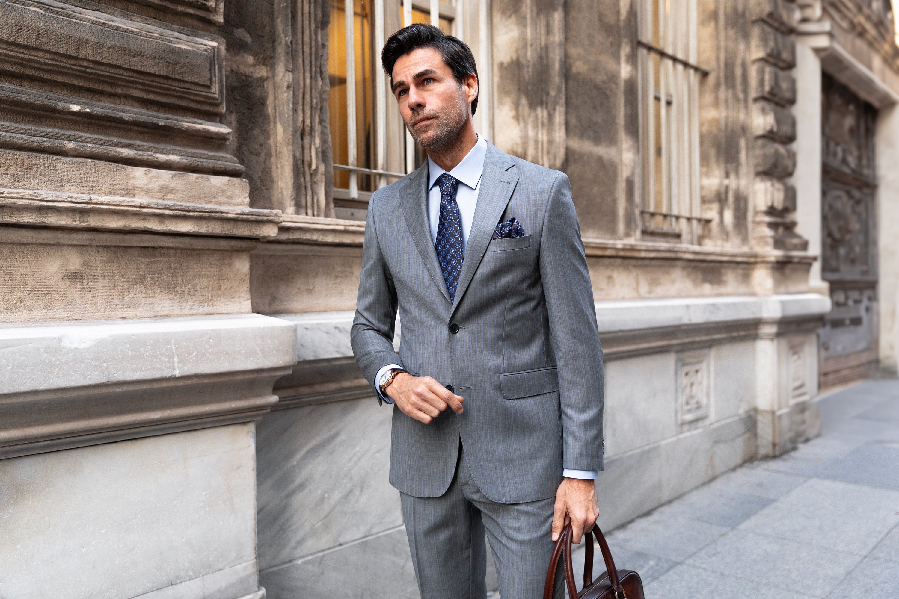 Brown Two Button Checked Wool Jacket – HerrWidman