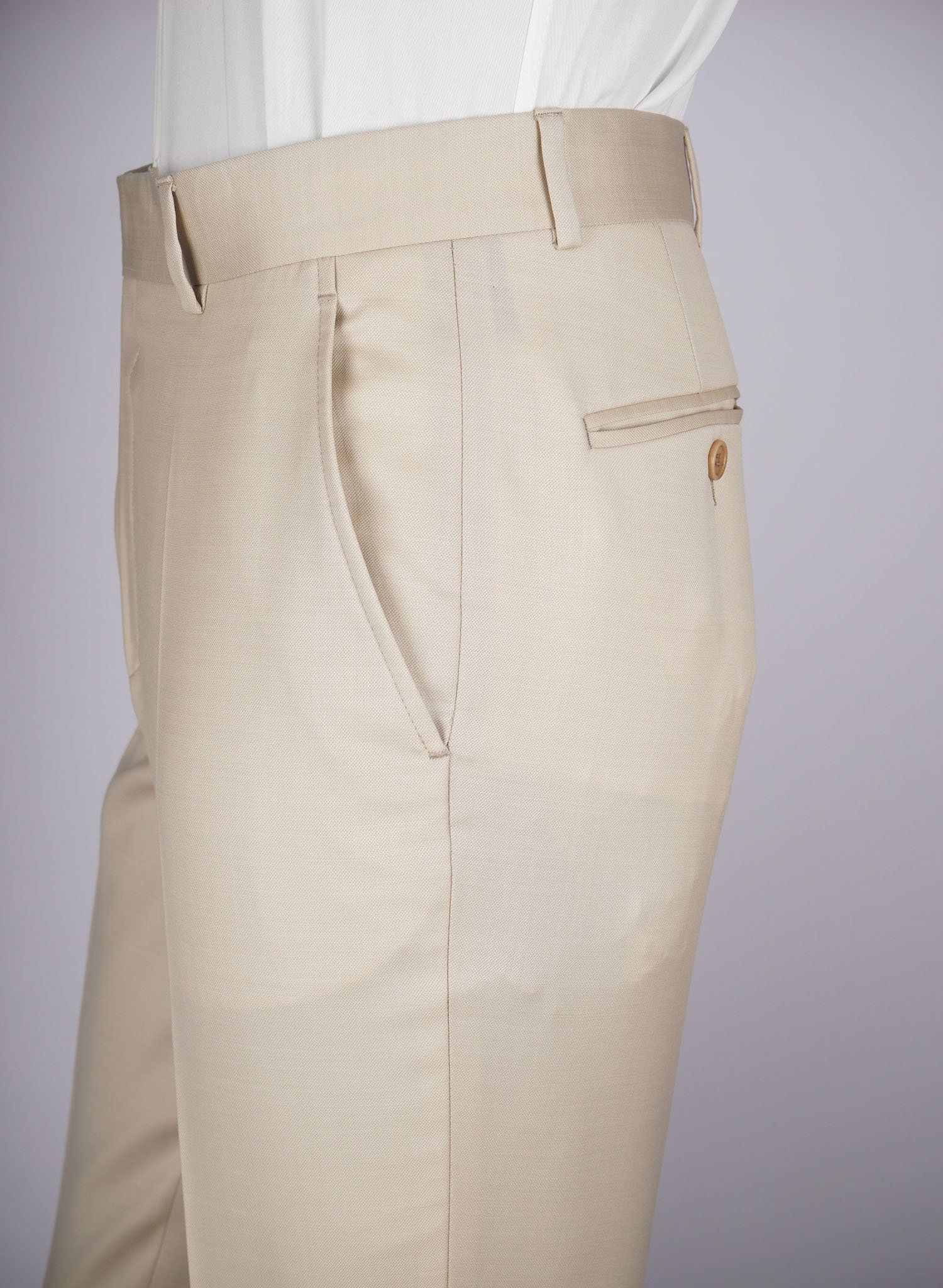 Mid-Slim Trousers in Micro Pattern - HerrWidman -